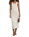 Alex Mill Serena Dress In Cotton Boucle In White