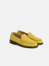 Alex Mill Sesa New York Loafer Sister In Suede In Yellow
