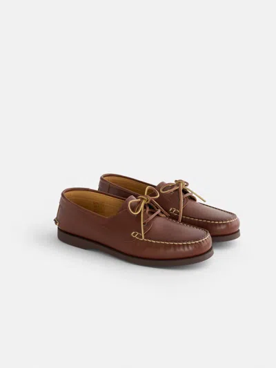 Alex Mill Sesa Tampa Boat Shoe Brother In Walnut