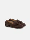 Alex Mill Sesa X  Atlanta Tassel Loafer Brother In Suede In Coffee
