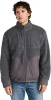 Alex Mill Sherpa Patch Pocket Jacket Charcoal In Charcoal