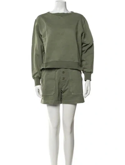 Pre-owned Alex Mill Short Set In Green