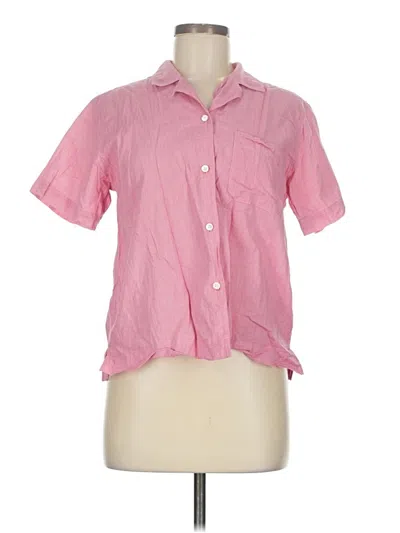 Pre-owned Alex Mill Short Sleeve Button Down Shirt In Pink