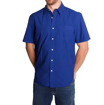 Alex Mill Short Sleeve Mill Shirt In Cobalt In Blue