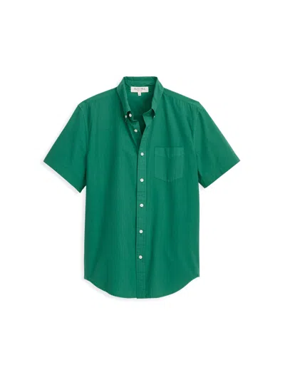 Alex Mill Short Sleeve Mill Shirt In Cotton In Green