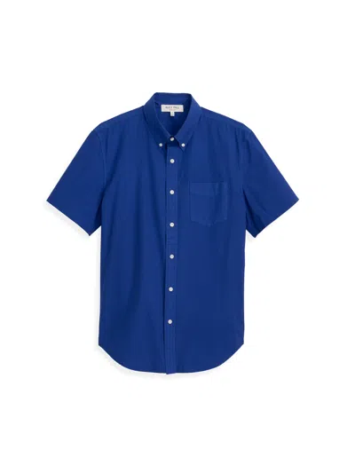 Alex Mill Short Sleeve Mill Shirt In Cotton In Cobalt