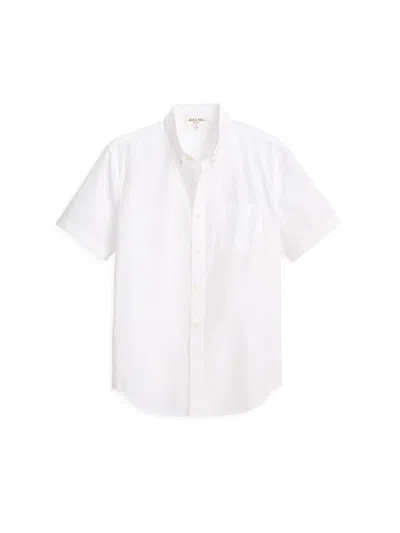 Alex Mill Short Sleeve Mill Shirt In Paper Poplin In White