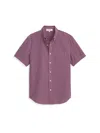 Alex Mill Short Sleeve Mill Shirt In Madras In Red/navy