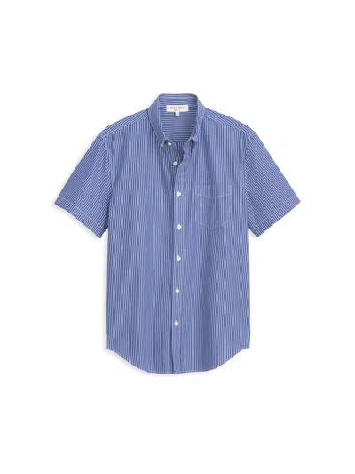 Alex Mill Short Sleeve Mill Shirt In Stripe In Blue