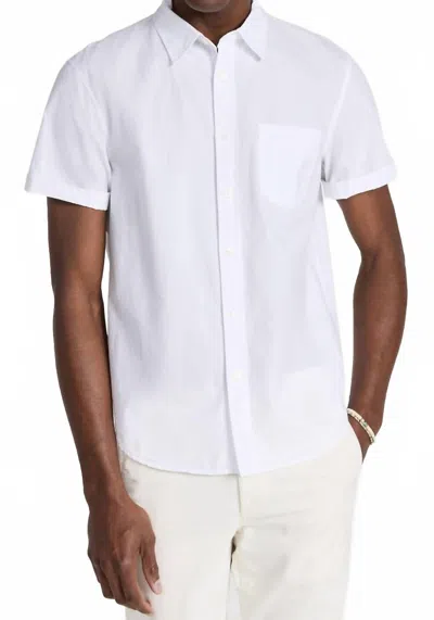 Alex Mill Short Sleeve Mill Shirt In White
