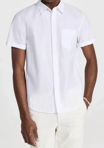 Alex Mill Short Sleeve Mill Shirt In White
