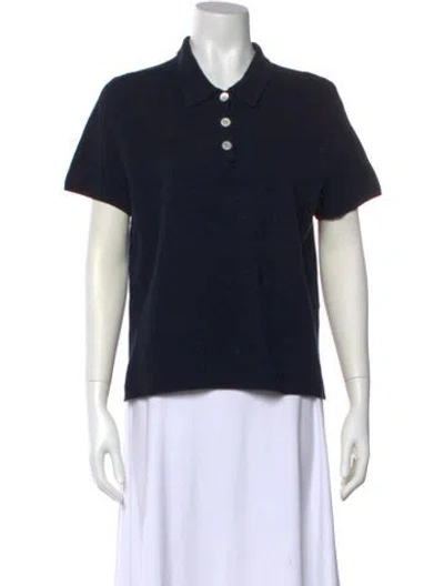 Pre-owned Alex Mill Short Sleeve Polo In Blue