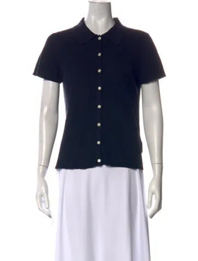 Pre-owned Alex Mill Short Sleeve Polo In Blue