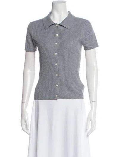 Pre-owned Alex Mill Short Sleeve Polo In Gray