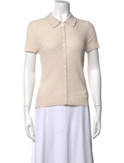 Pre-owned Alex Mill Short Sleeve Polo In Neutrals