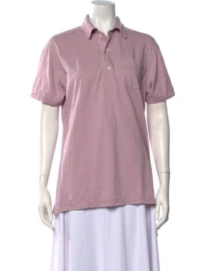 Pre-owned Alex Mill Short Sleeve Polo In Purple