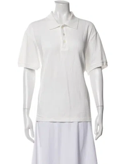 Pre-owned Alex Mill Short Sleeve Polo In White
