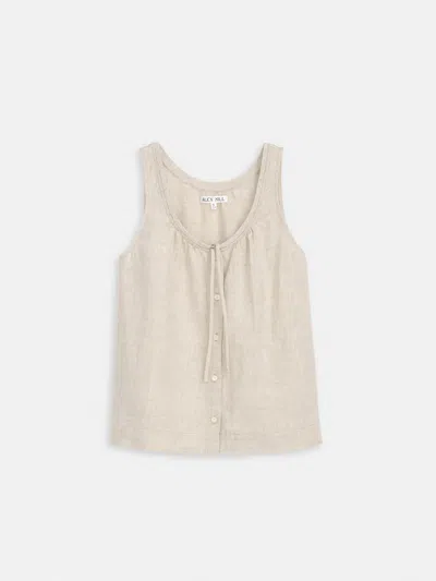 ALEX MILL SIDNEY TOP IN FLAX LINEN
