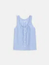 Alex Mill Sidney Top In Seersucker In Blue