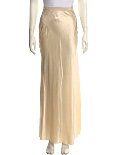 Pre-owned Alex Mill Silk Long Skirt In Neutral