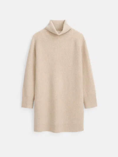 Alex Mill Simone Sweater Dress In Cashmere In Alabaster