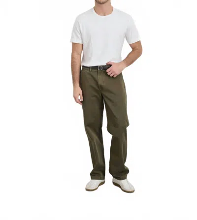 Alex Mill Slub Cotton Standard T-shirt In White In Green