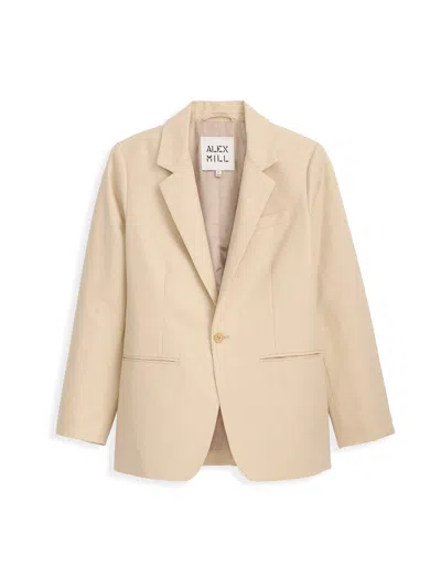 Alex Mill Soho Blazer In Cotton Linen In Tan