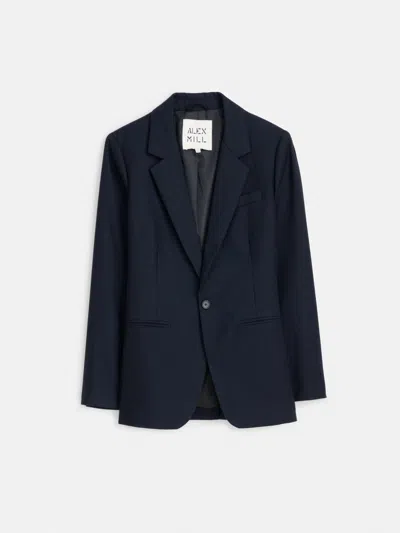 Alex Mill Soho Blazer In Wool In Dark Navy