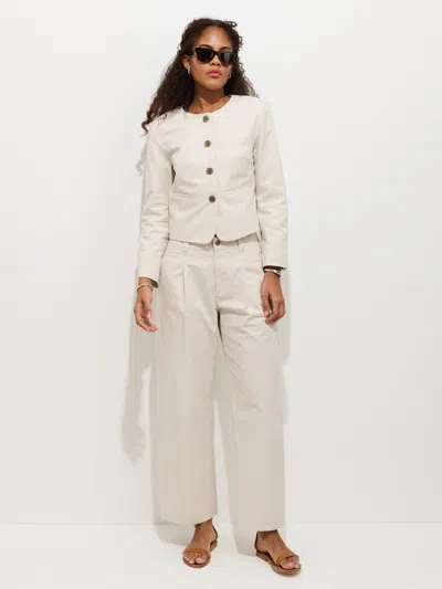 Alex Mill Soho Pant In Cotton Linen In White