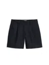 Alex Mill Soho Short In Cotton Linen In Black