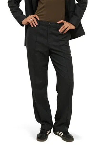 Alex Mill Soho Straight Leg Pants In Charcoal Grey