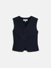 Alex Mill Soho Vest In Wool In Dark Navy