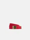 Alex Mill Solid Web Belt In Red