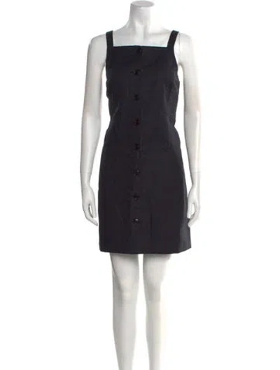 Pre-owned Alex Mill Square Neckline Mini Dress W/ Tags In Black