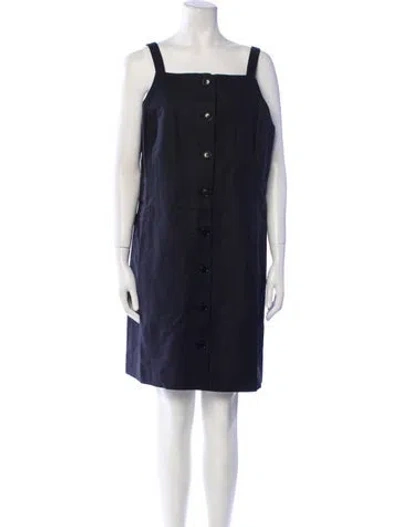 Pre-owned Alex Mill Square Neckline Mini Dress W/ Tags In Blue