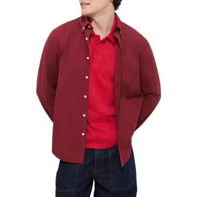 Alex Mill Standard Button-down Shirt In Burgundy