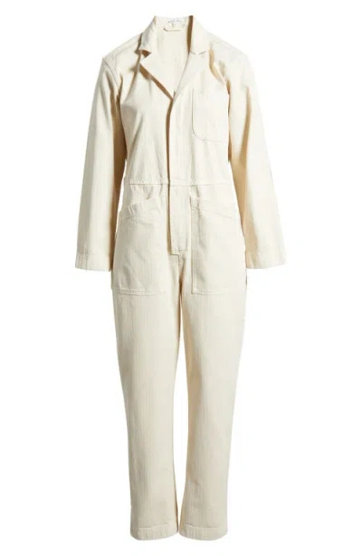 Alex Mill Standard Cotton Jumpsuit In Off White