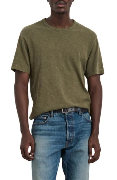 Alex Mill The Standard T-shirt In Slub Cotton In Olive Grey