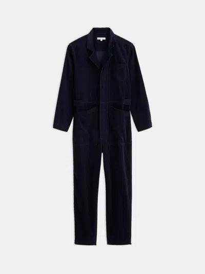 Alex Mill Standard Jumpsuit In Fine Wale Corduroy In Deep Navy