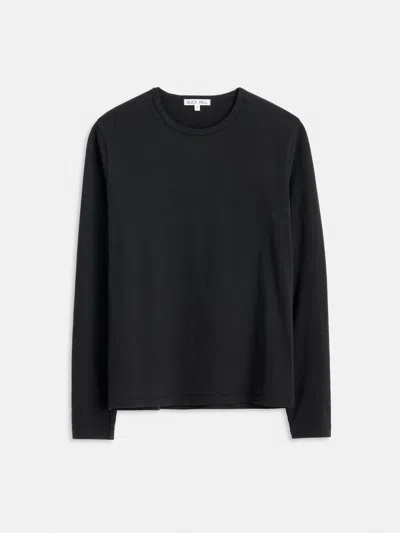 Alex Mill Standard Long-sleeve T-shirt In Slub Cotton In Black