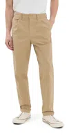 Alex Mill Standard Pleated Pant In Cotton Linen In Vintage Khaki