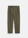 Alex Mill Standard Pleated Pant In Chino In Olive Grey