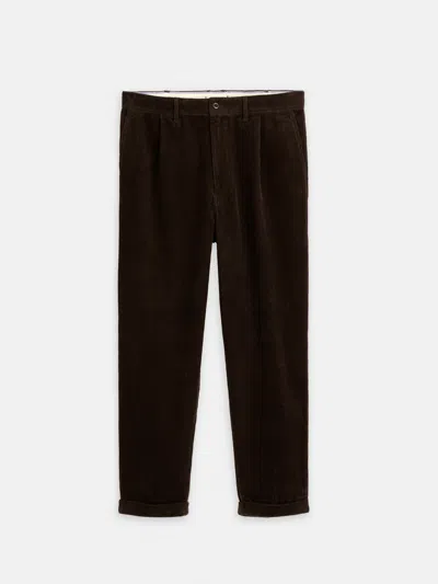 Alex Mill Standard Pleated Pant In Cord In Brown
