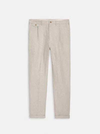 Alex Mill Standard Pleated Pant In Flax Linen In Neutral