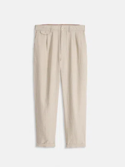 Alex Mill Standard Pleated Pant In Flax Linen
