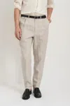 Alex Mill Standard Pleated Pant In Flax Linen Beige In Multi