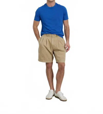 Alex Mill Standard Pleated Short In Chino In Gray