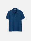 Alex Mill Standard Polo In Indigo Slub Cotton In Indigo