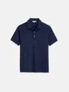 Alex Mill Standard Polo In Slub Cotton In Navy