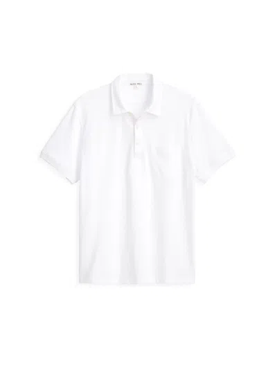 Alex Mill Standard Polo In Slub Cotton In White